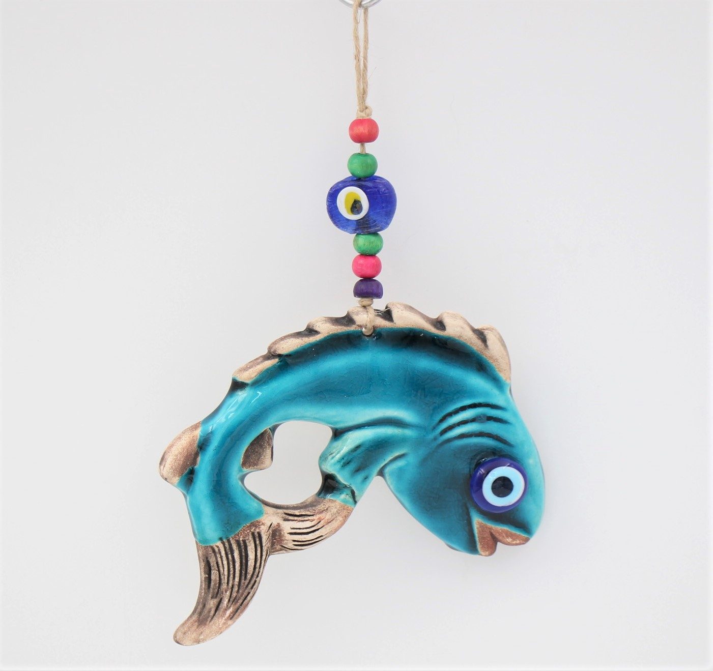 Turkish Ceramic Fish 2 Wall Hanging