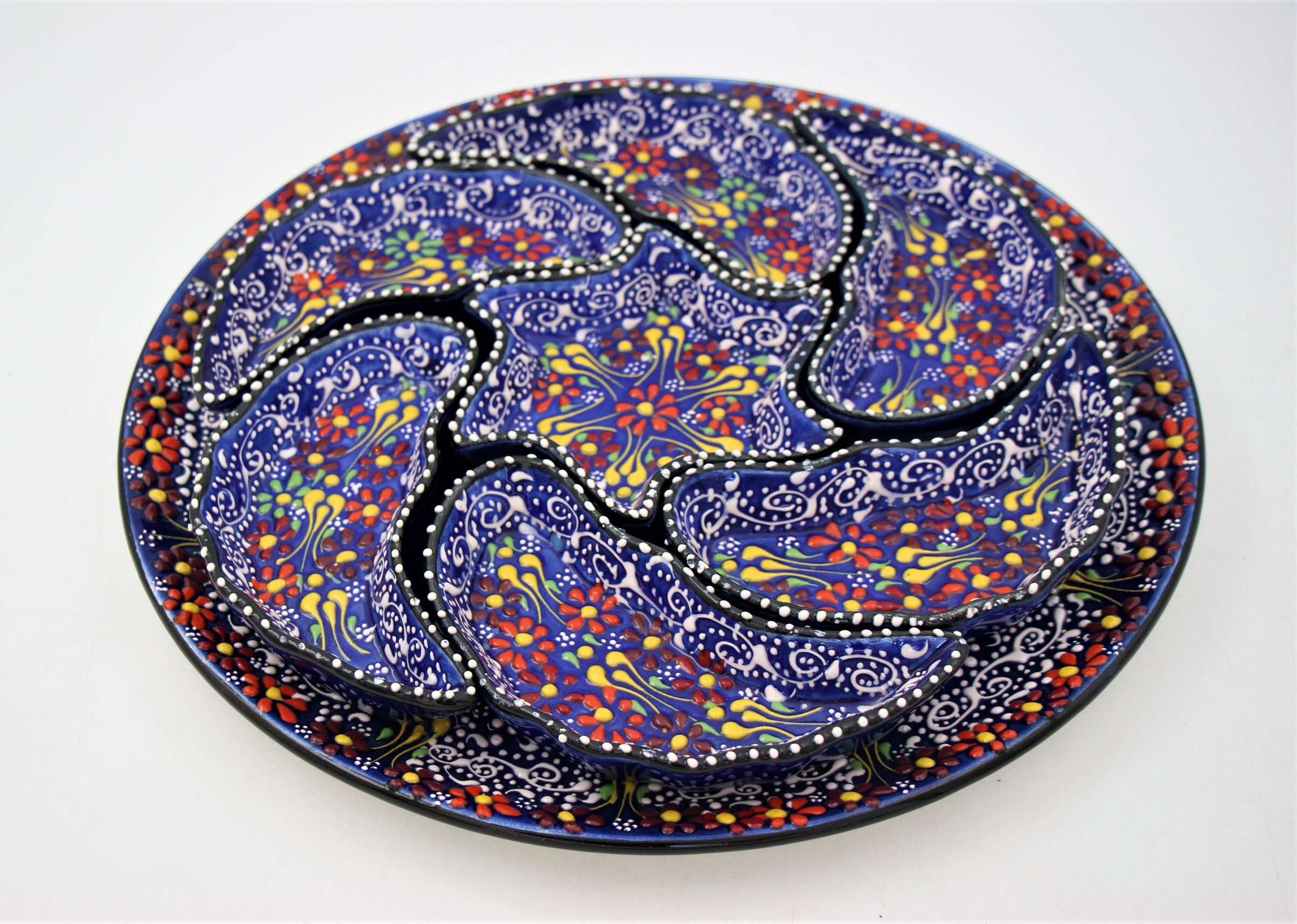 Turkish Ceramic Hand Painted Breakfast Set Dantel 3