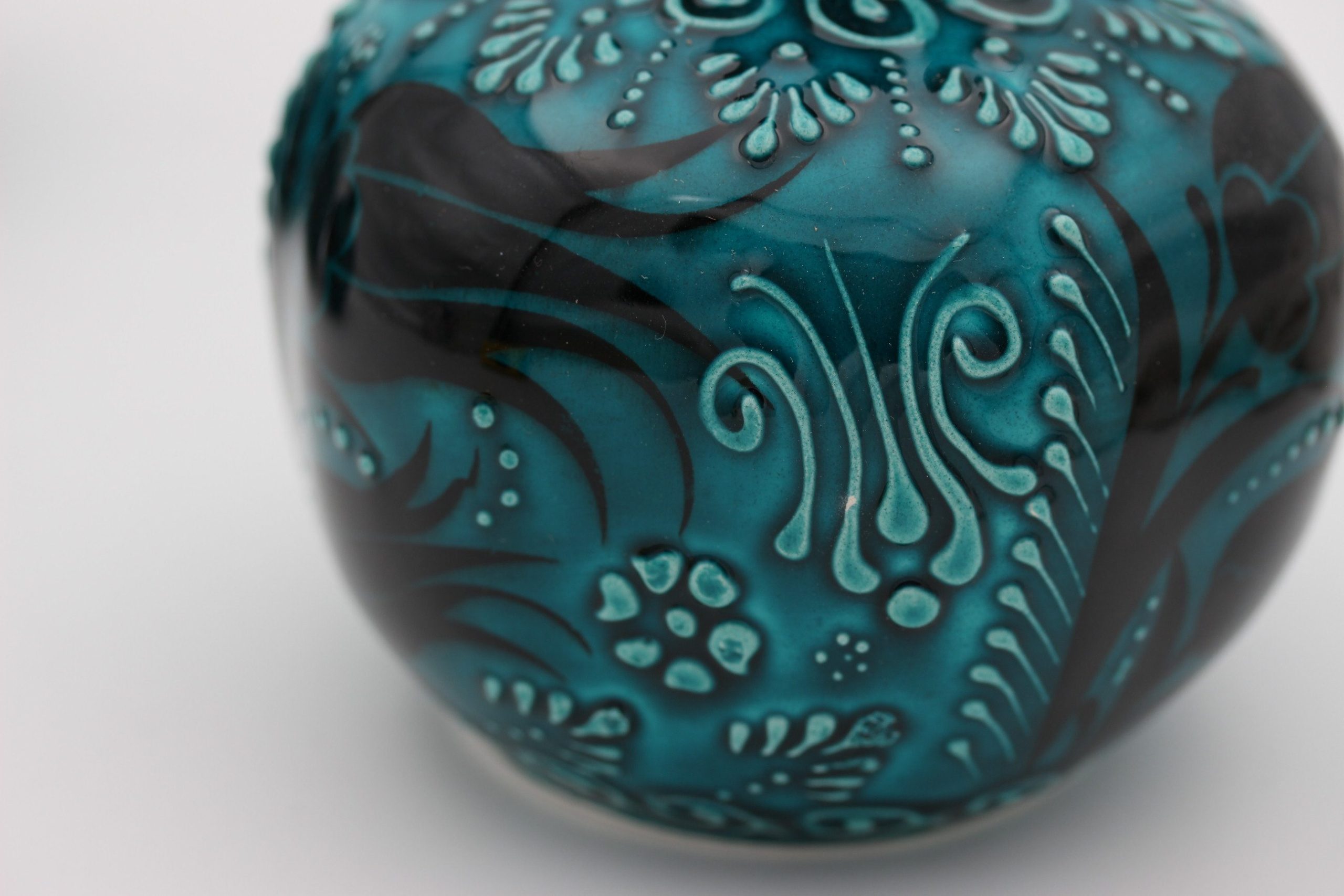 Turkish Ceramic Hand Painted Pomegranate Set In Turquoise Design all2