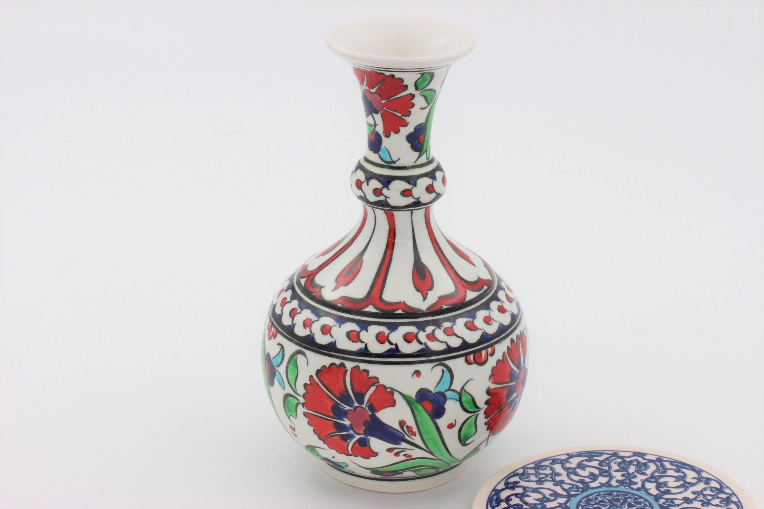 Turkish Ceramic Tear Vase 16cm Tulip D2