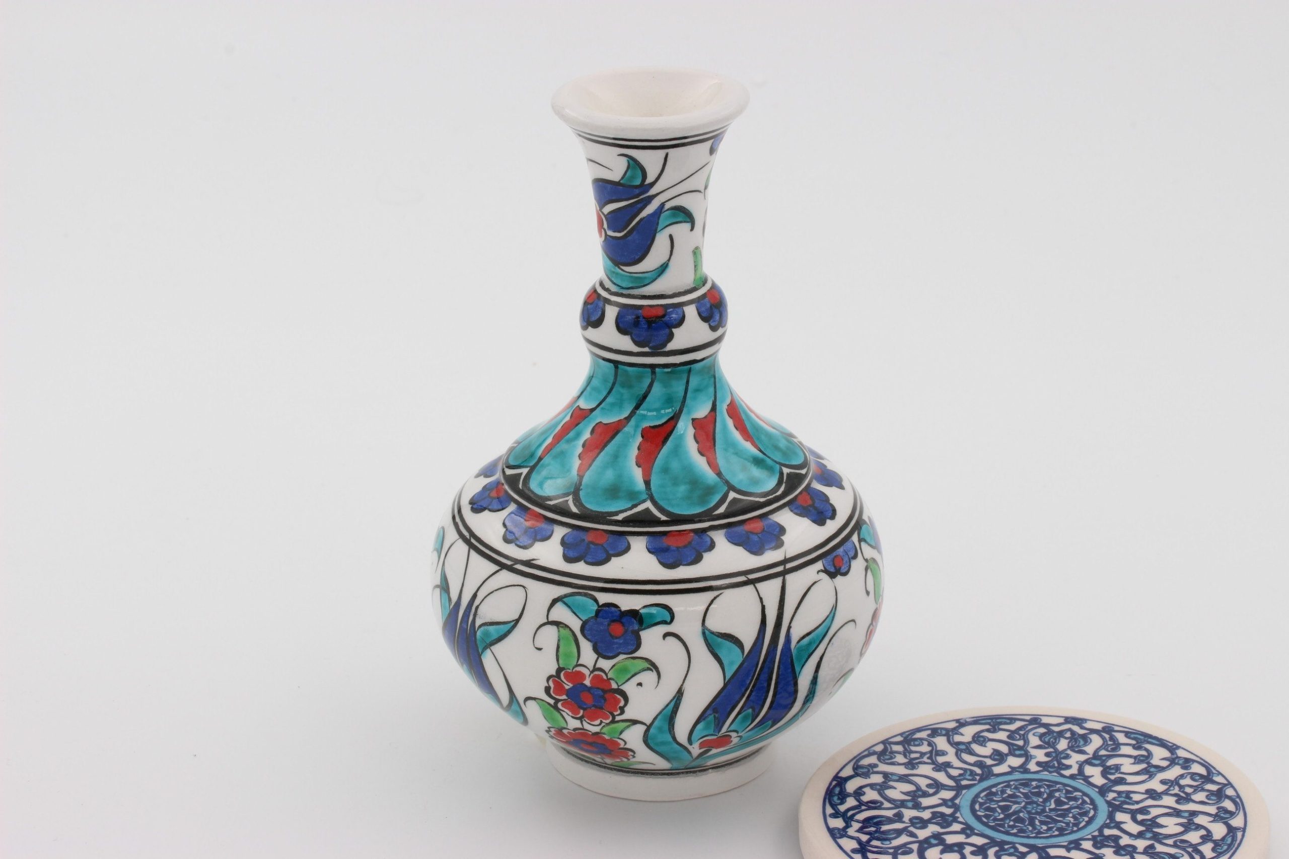 Turkish Ceramic Tear Vase 16cm Tulip D3