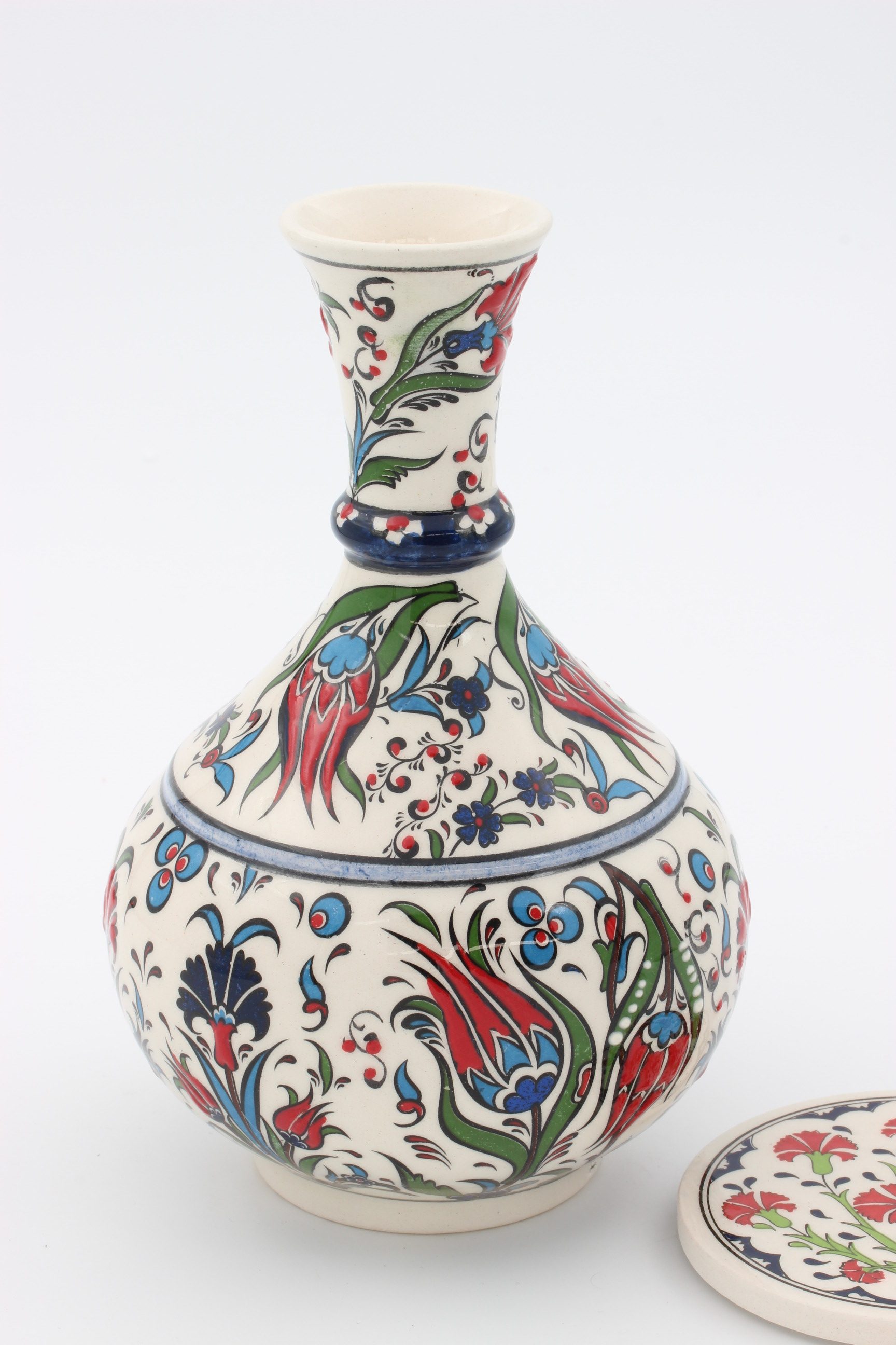 Turkish Ceramic Tear Vase 20cm Tulip D1