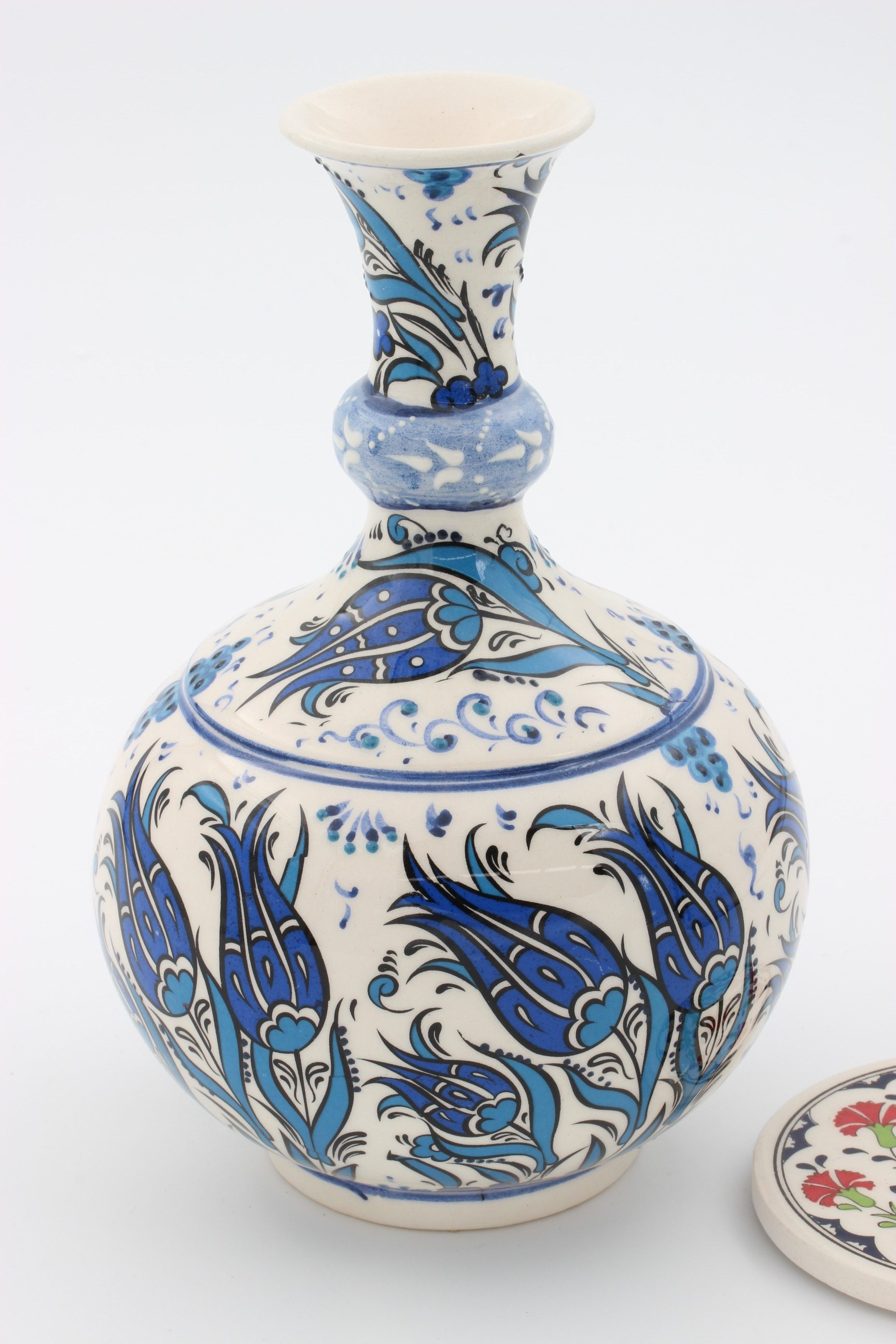 Turkish Ceramic Tear Vase 20cm Tulip D3