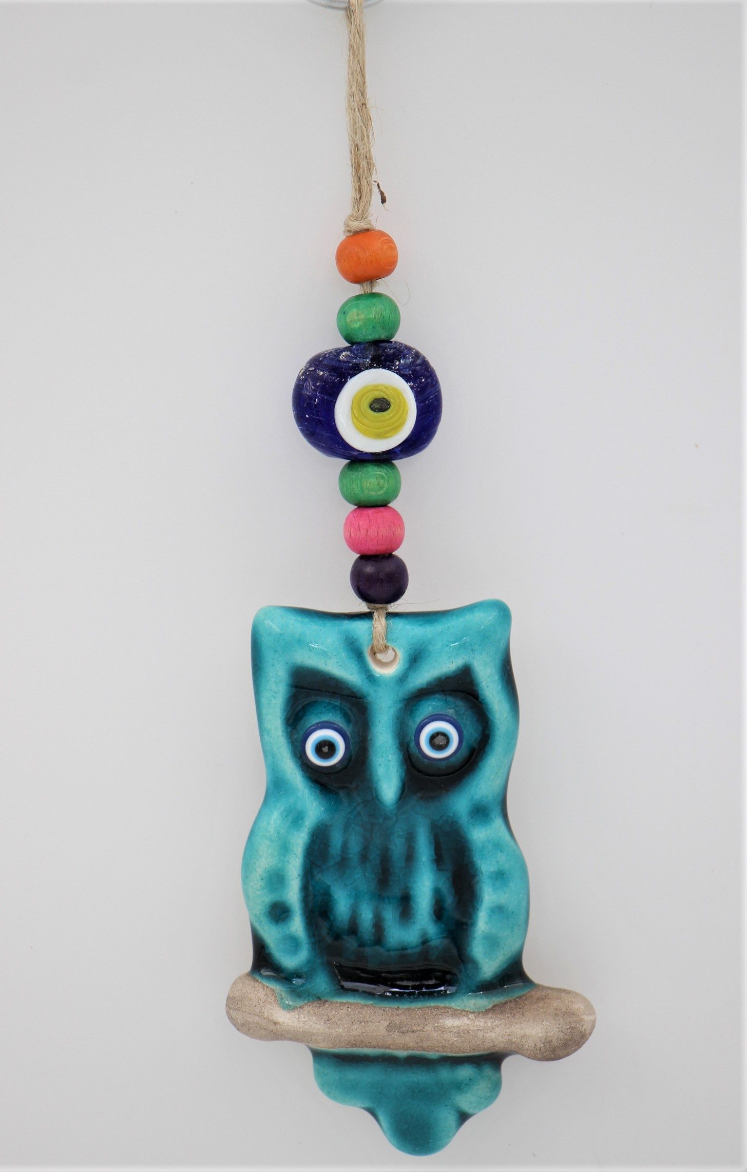 Turkish Ceramic Tiny's - Owl wc1