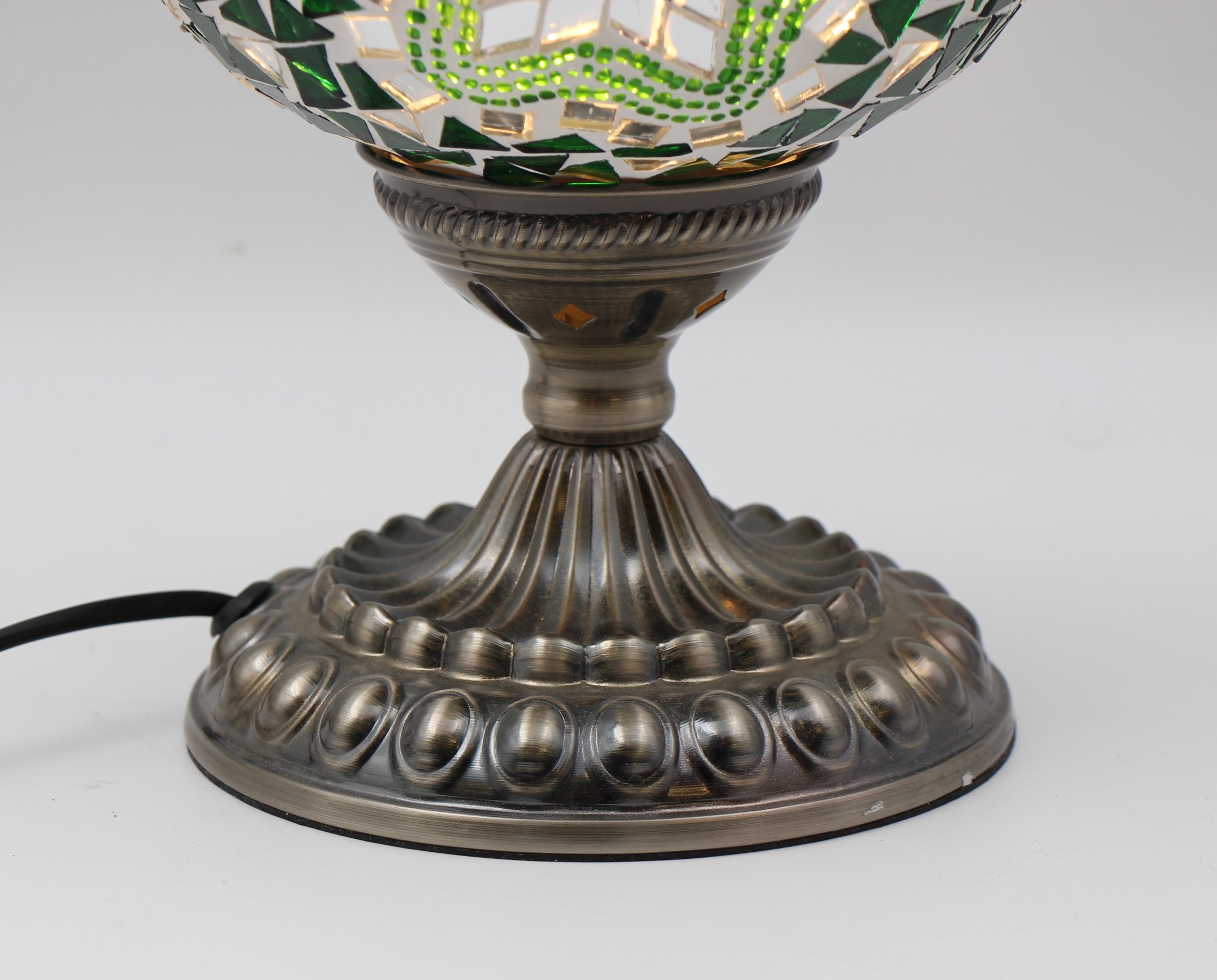 Turkish Large Teapot Lamp Emerald Green - 4