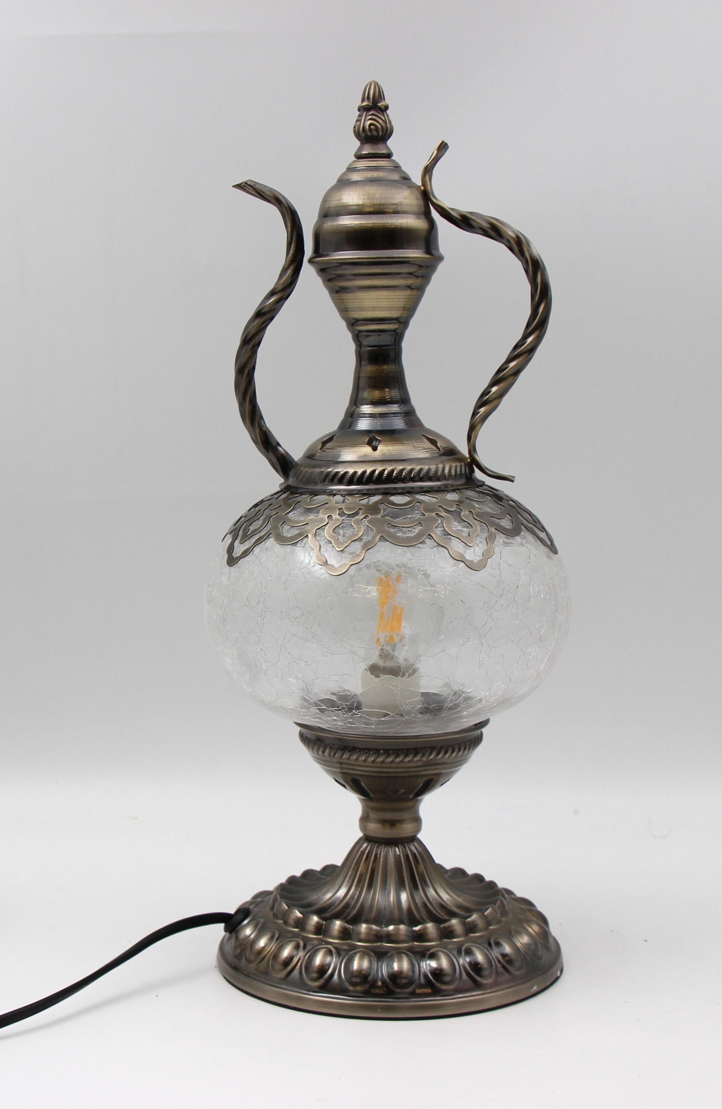 Turkish Large Teapot Lamp Ottoman - 1