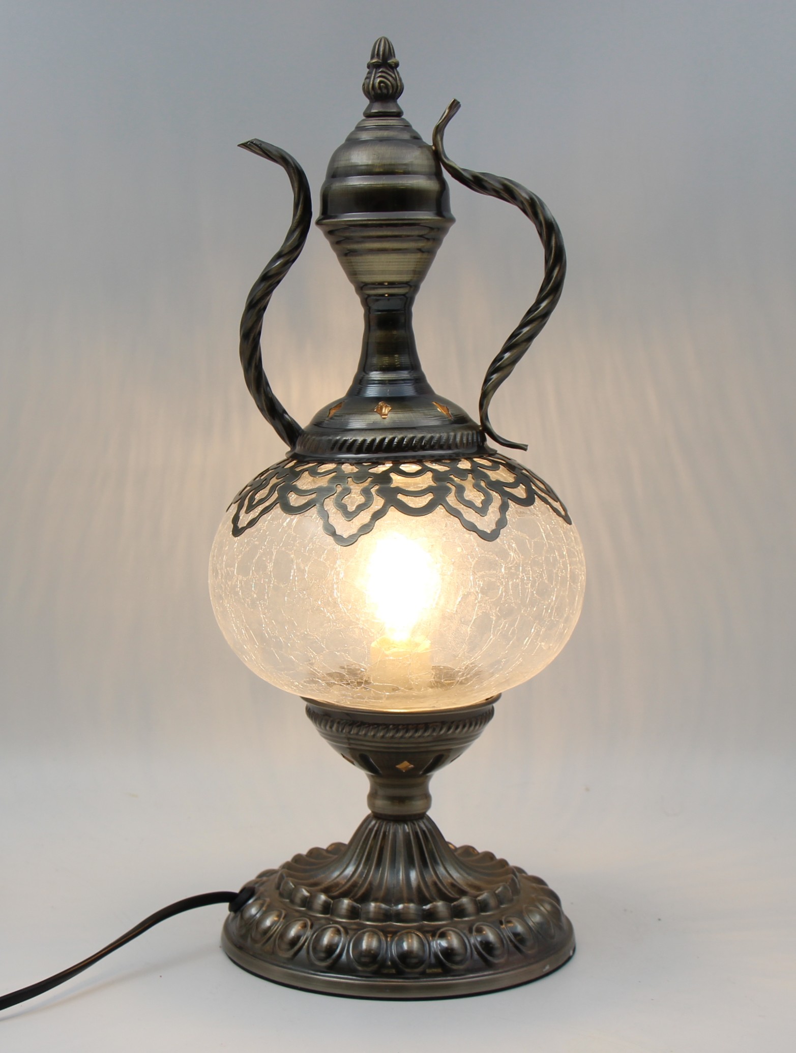 Turkish Large Teapot Lamp Ottoman - 4