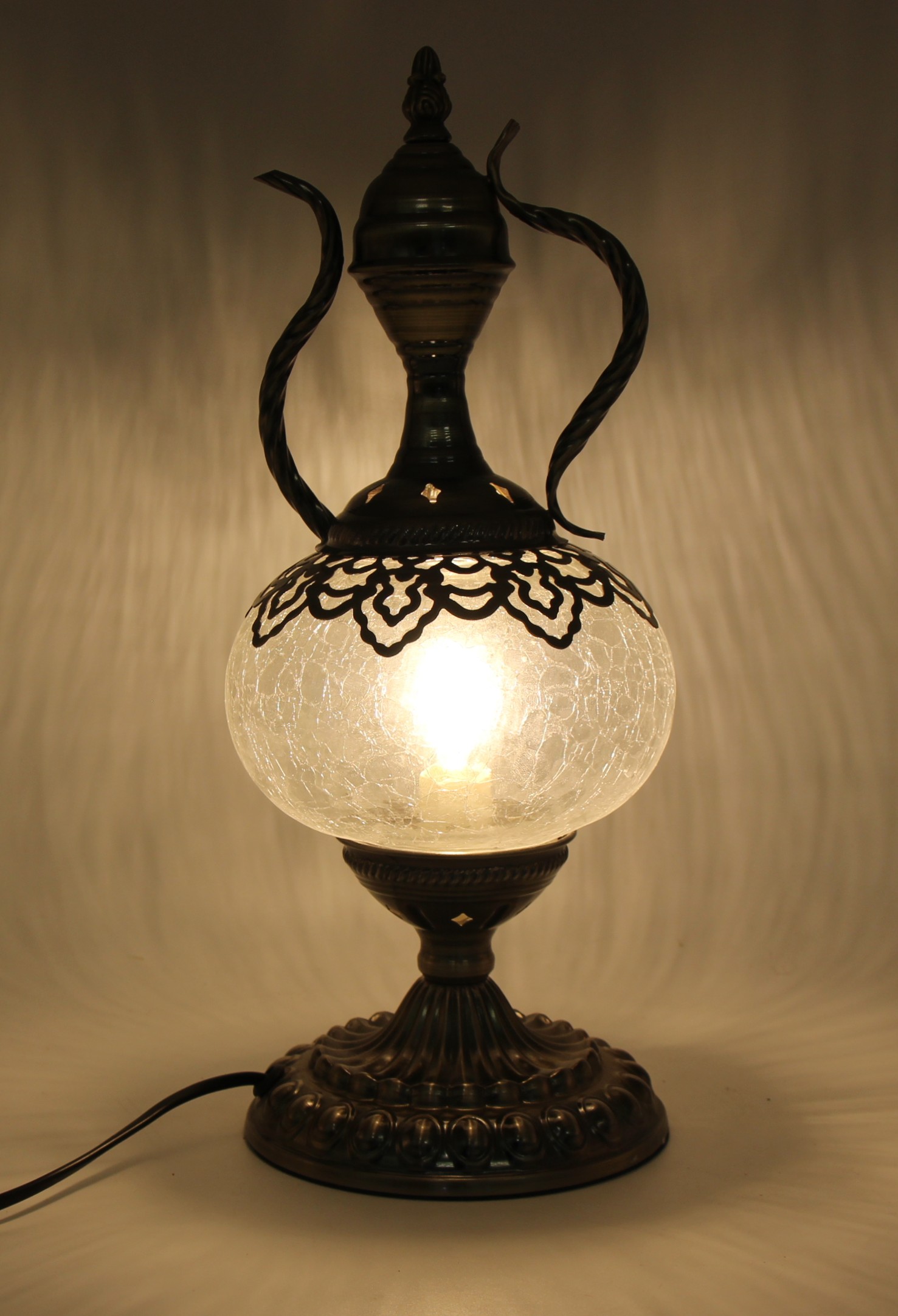 Turkish Large Teapot Lamp Ottoman - 5