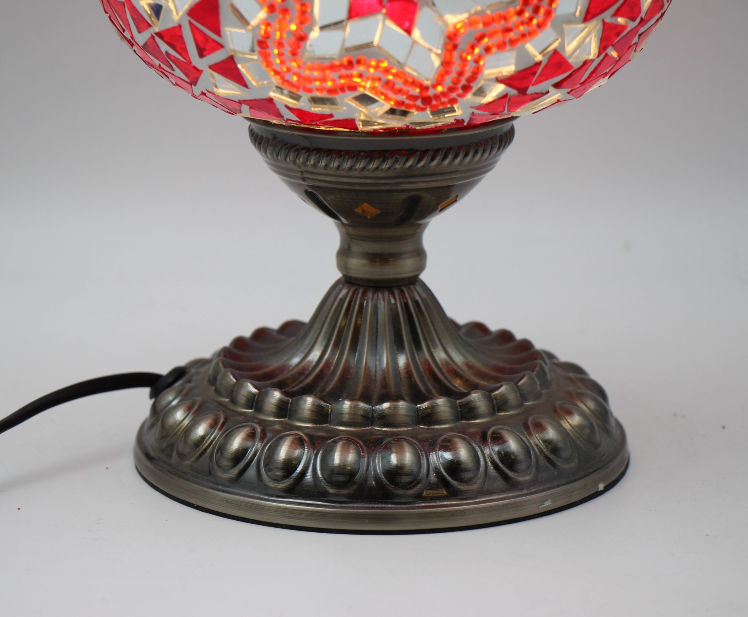 Turkish Large Teapot Lamp Red - 4