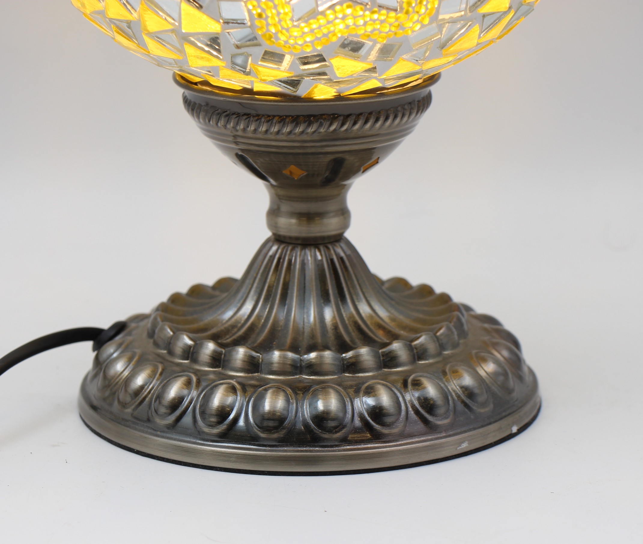 Turkish Large Teapot Lamp Yellow-3