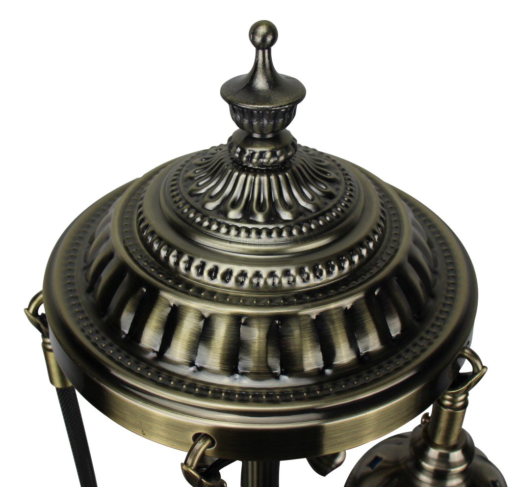 Turkish Mosaic Floor Lamp 5 globe White 60