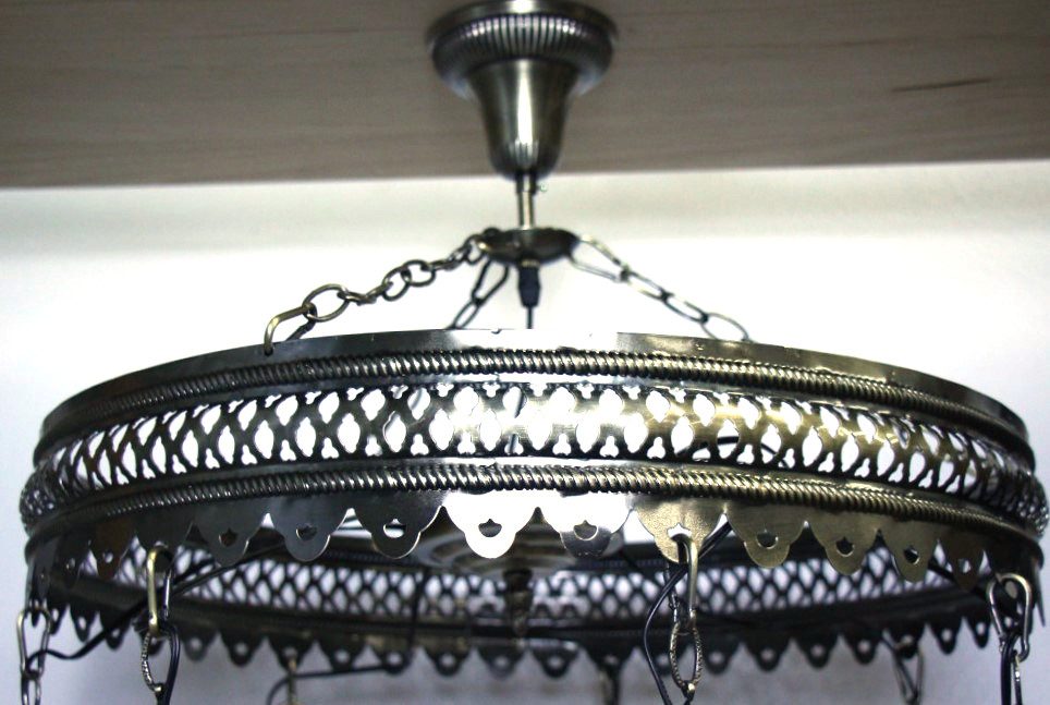 Turkish Mosaic Hanging Lamp 7 globe White 70