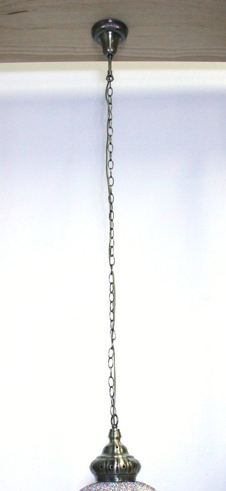 Turkish Mosaic Hanging Lamp Large Blue 70