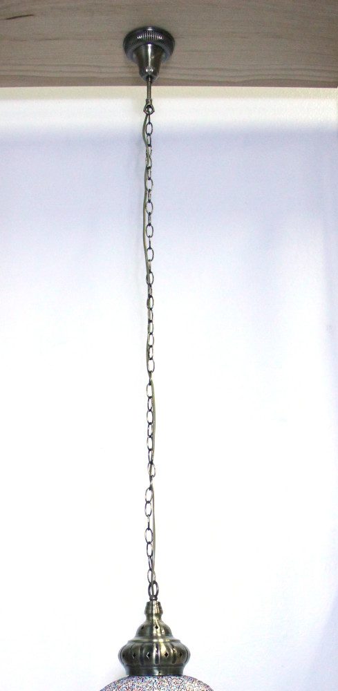 Turkish Mosaic Hanging Lamp Large Brown 60