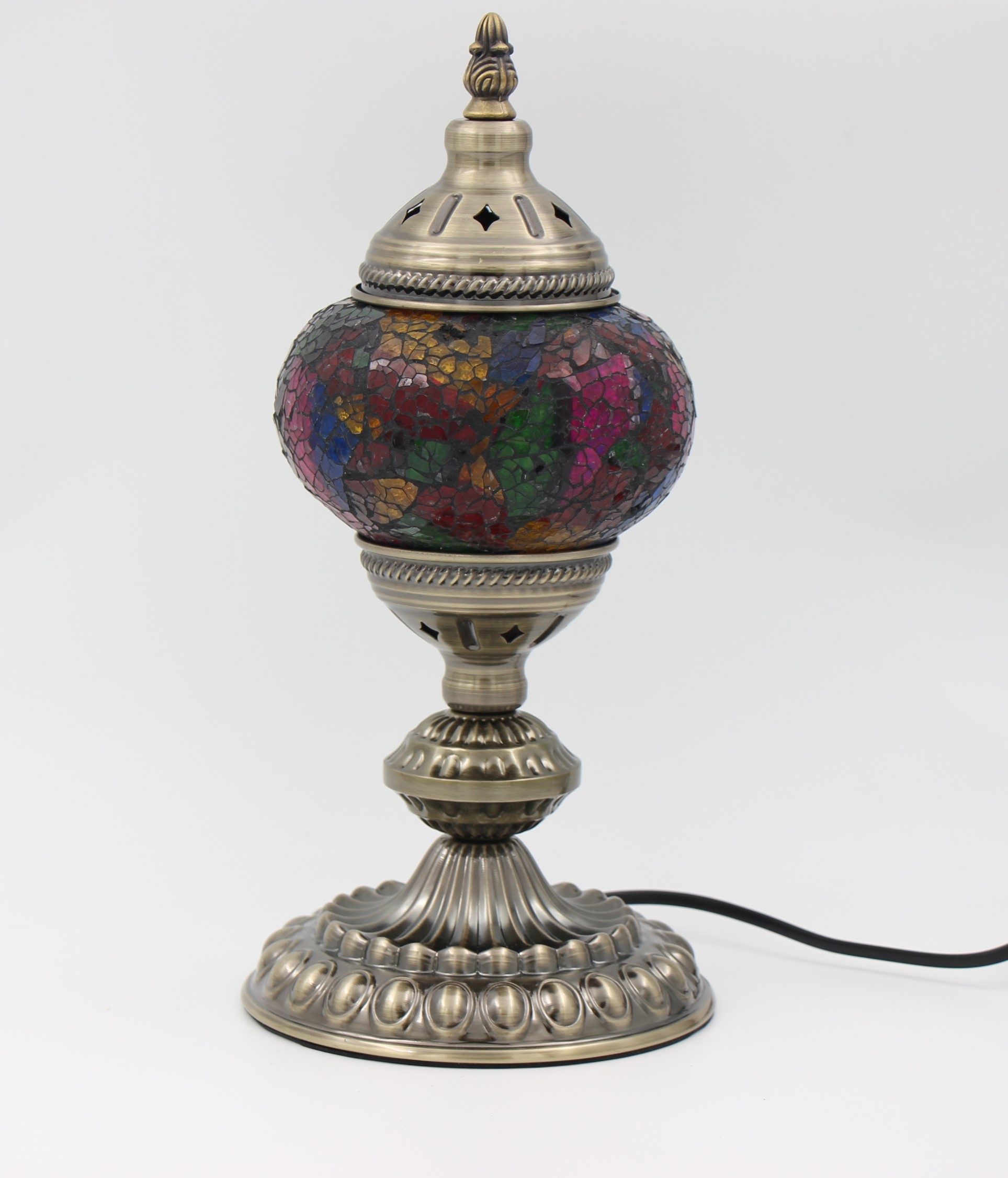 Turkish Mosaic Swan Lamp Small Cracked Mosaic 1 (3)