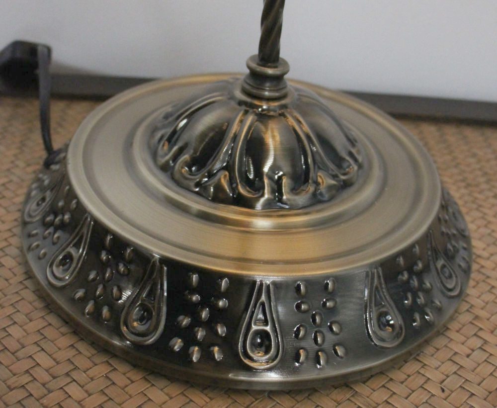 Turkish Mosaic Swan Table Lamp Large Green Blue 60