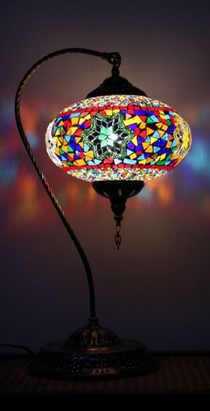 Large Turkish Swan Lamps