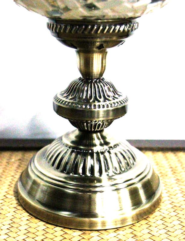 Turkish Mosaic Table Lamp Large Purple Red 40