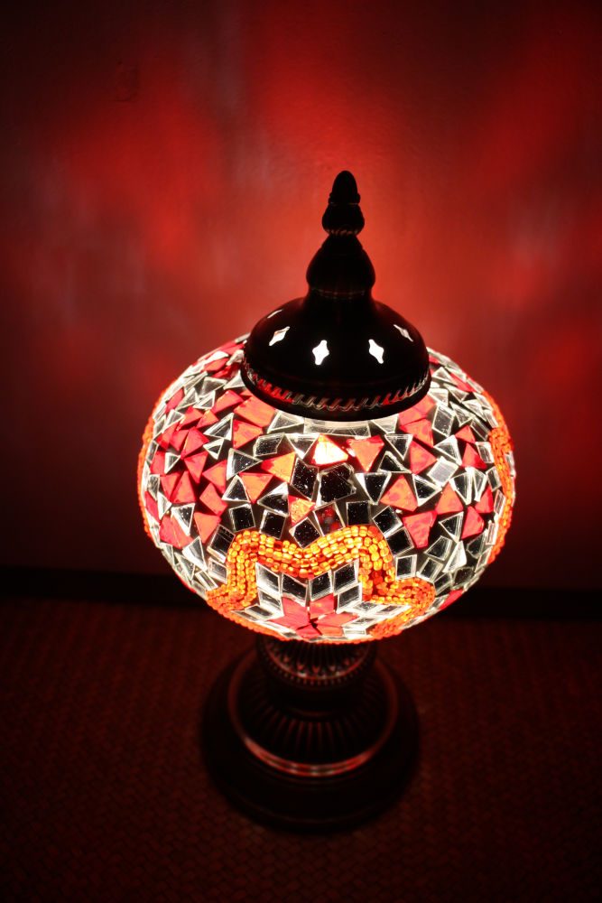 Turkish Mosaic Table Lamp Large Blue 2 Turkish Mosaic Table Lamp Large Blue