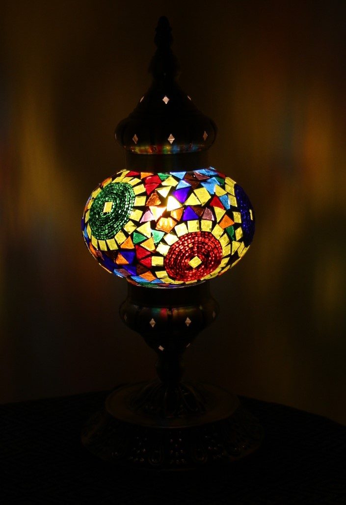 Turkish Mosaic Table Lamp Med Sunbeam 2