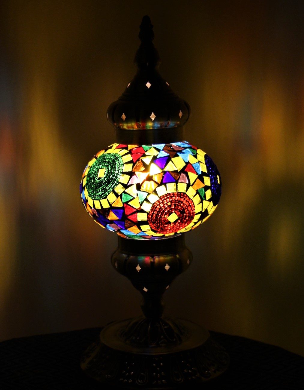 Turkish Mosaic Table Lamp Med Sunbeam 3