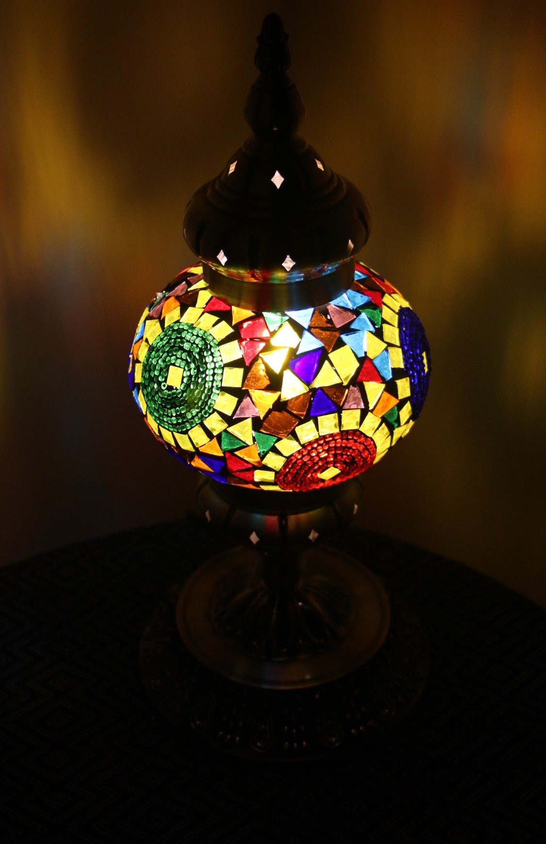 Turkish Mosaic Table Lamp Med Sunbeam 4