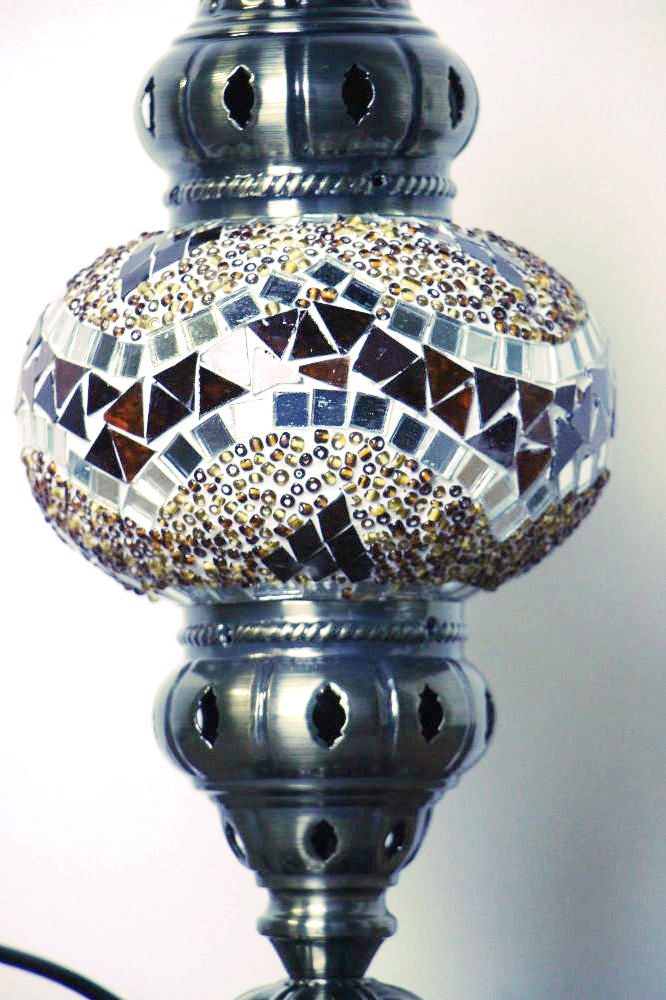 Turkish Mosaic Table Lamp Medium Brown 40