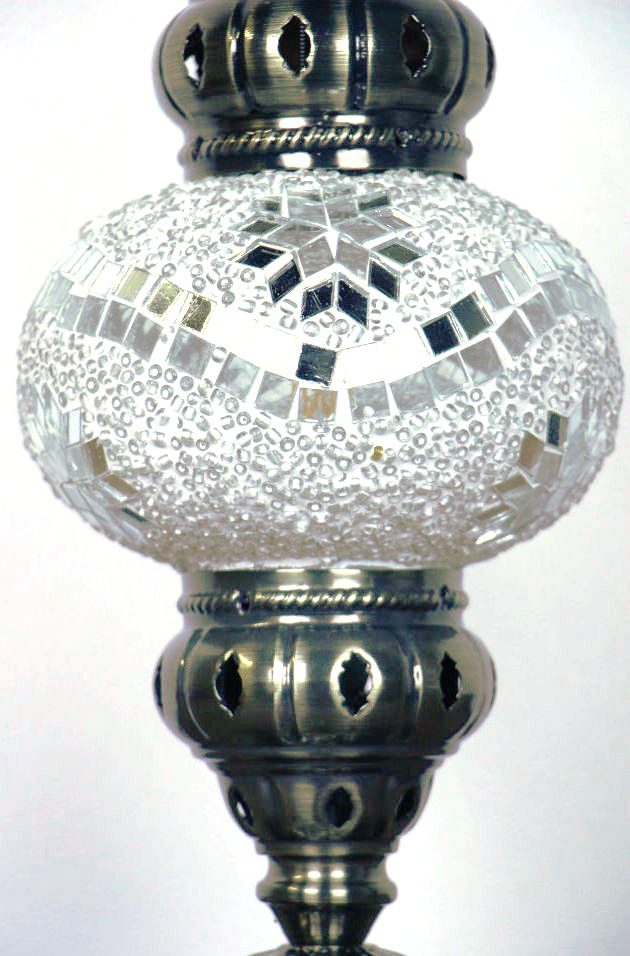 Turkish Mosaic Table Lamp Medium White 50