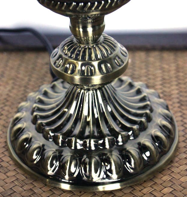 Turkish Mosaic Table Lamp Small Cracked ApricotRed 5