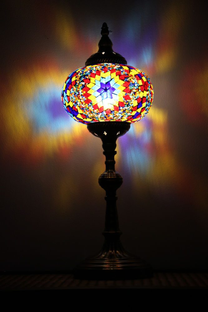 Turkish Mosaic Table Lamp XLarge Mosaic Fire Ball 1 Turkish Mosaic Table Lamp XLarge Mosaic Fire Ball