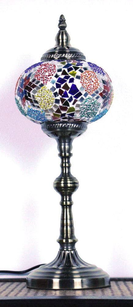 Turkish Mosaic Table Lamp XLarge Mosaic Shattered Star 40