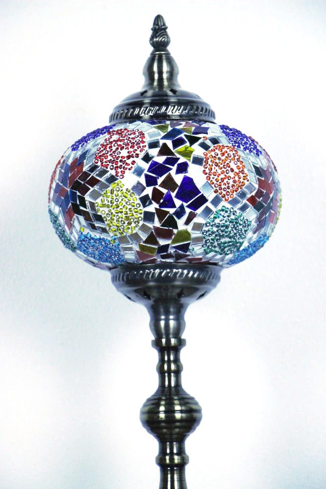 Turkish Mosaic Table Lamp XLarge Mosaic Shattered Star 50