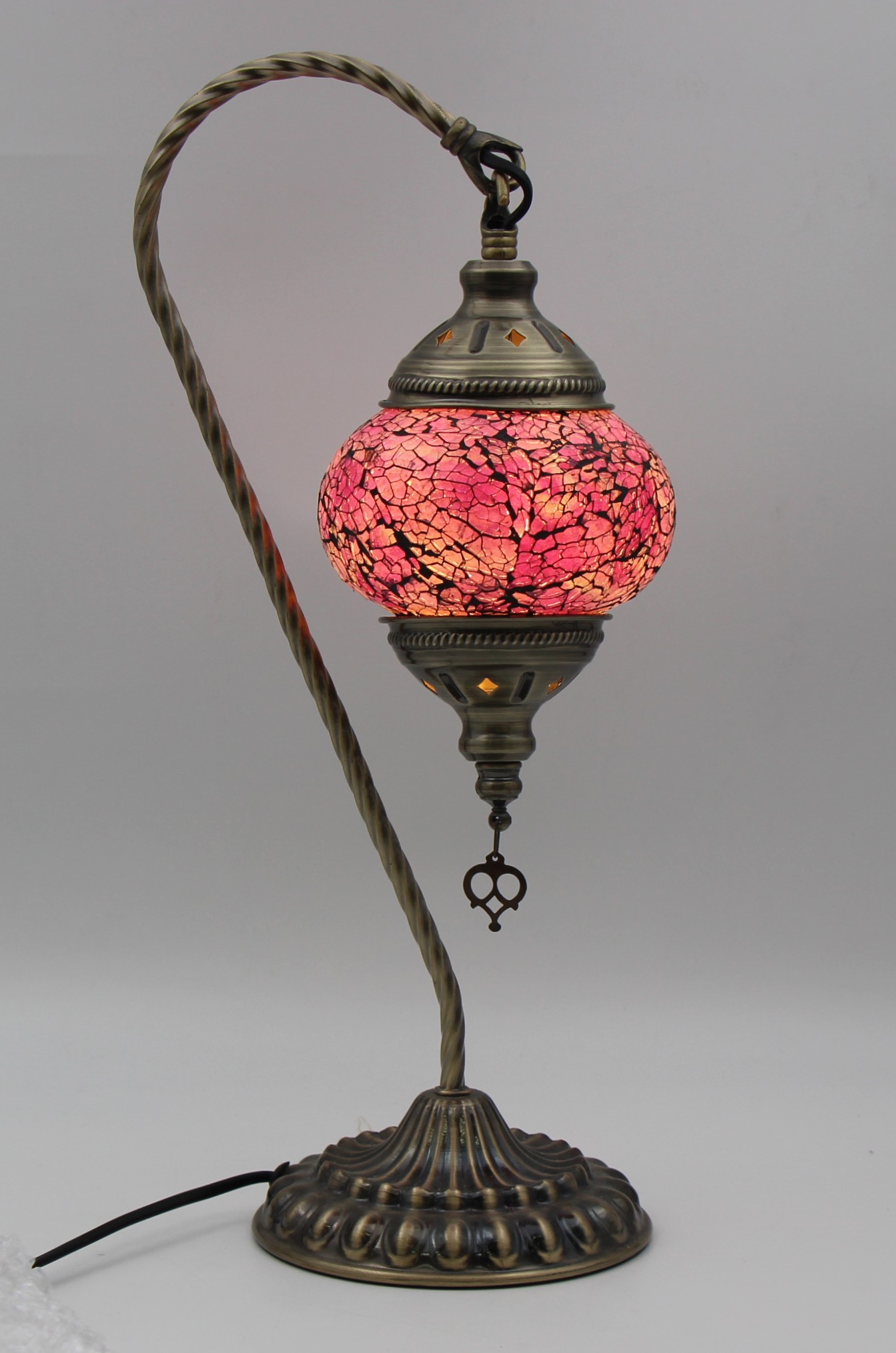 Turkish Swan Lamp - cracked red1