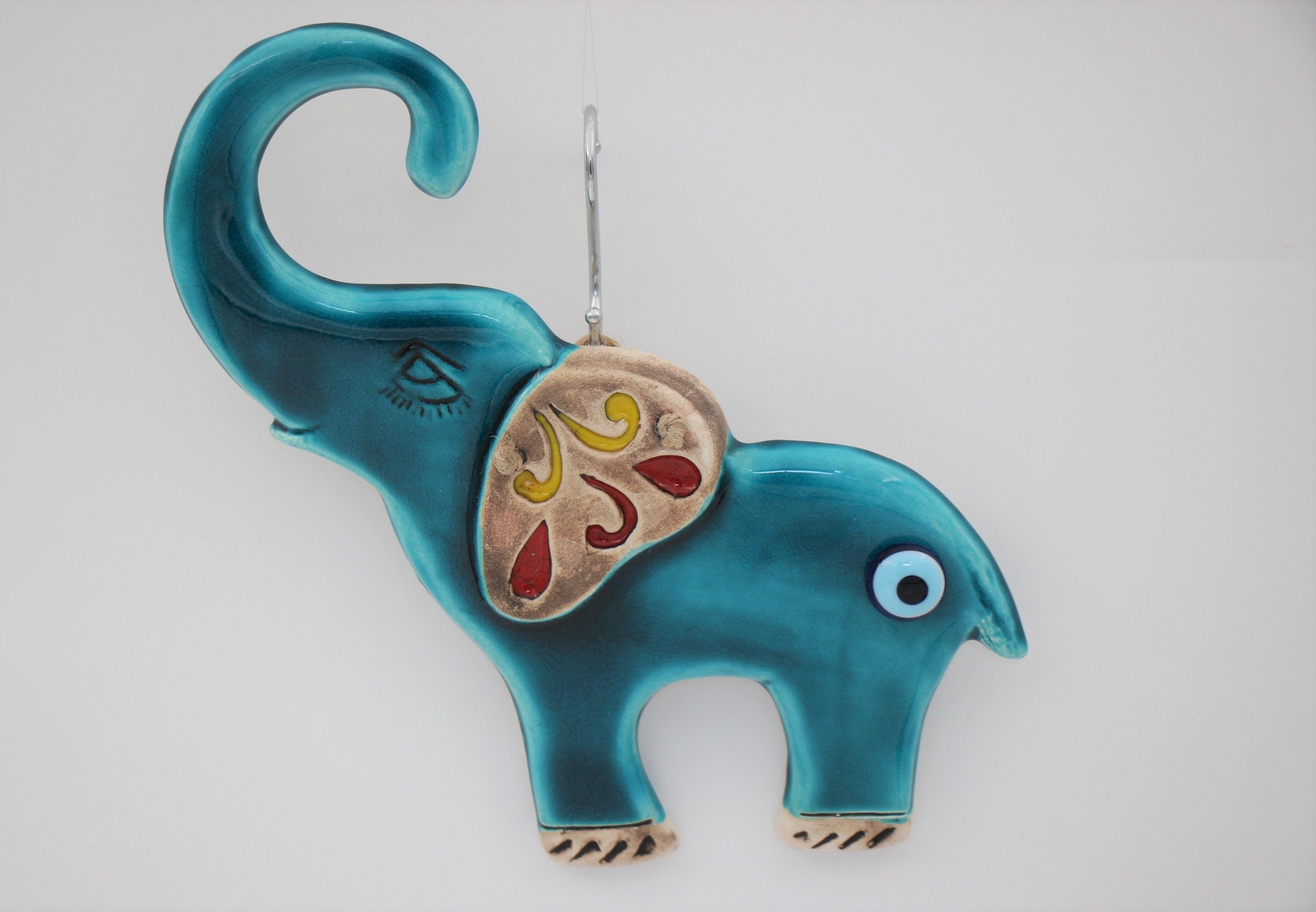 Turkish Wall Hanging Ceramic Elephant KP