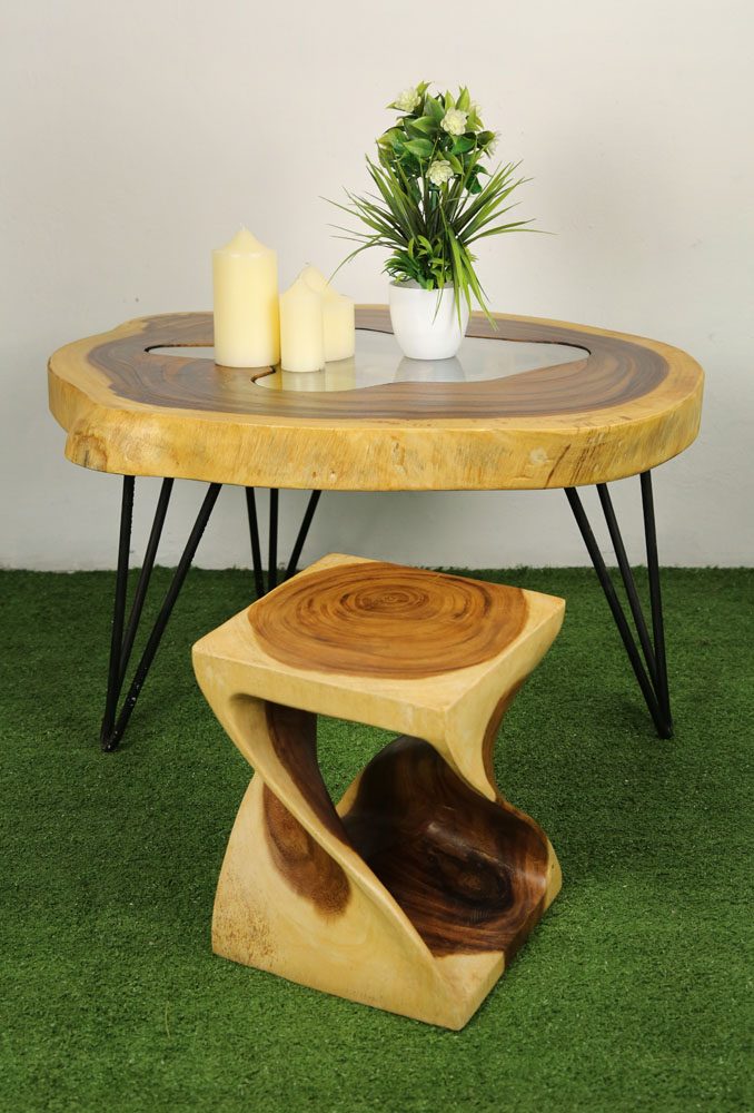 Twist Stool 30cm Natural 2 Twist Stool 30cm Natural