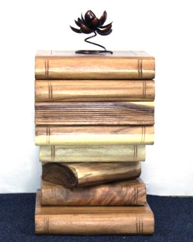 Wooden Book Table With Storage 1