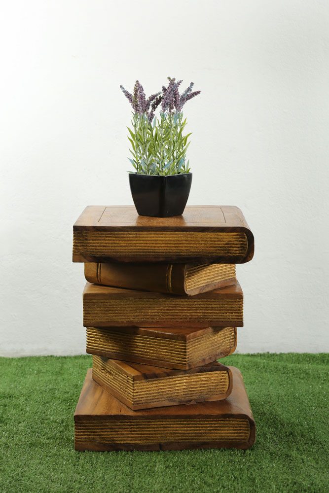 Wooden Book Table Golden 1 Wooden Book Table Golden