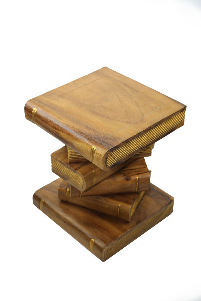 Wooden Book Table Golden 3 Wooden Book Table Golden