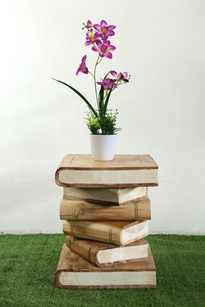 Wooden Book Table White Pages 1 Wooden Book Table White Pages