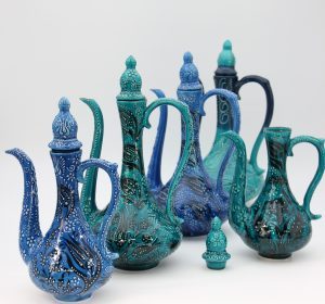 Hand Made Turkish Ceramic Coffee Vase's