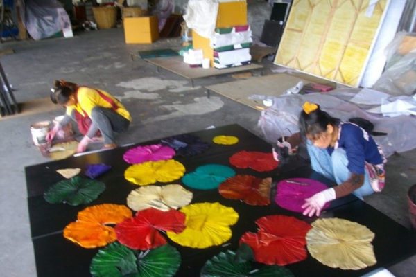 lotus 9 making lotus art