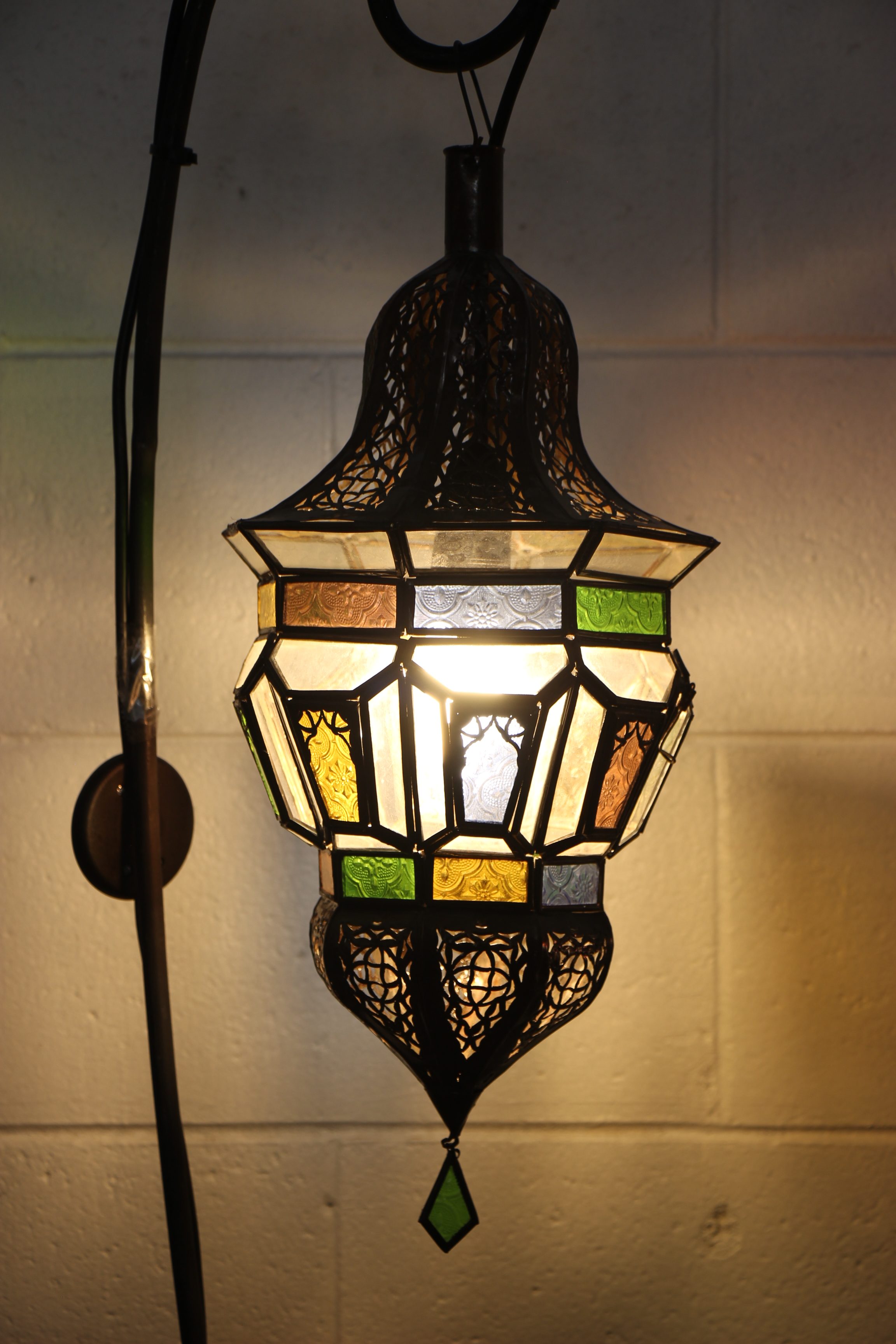 morrocan Hex lantern Med 12