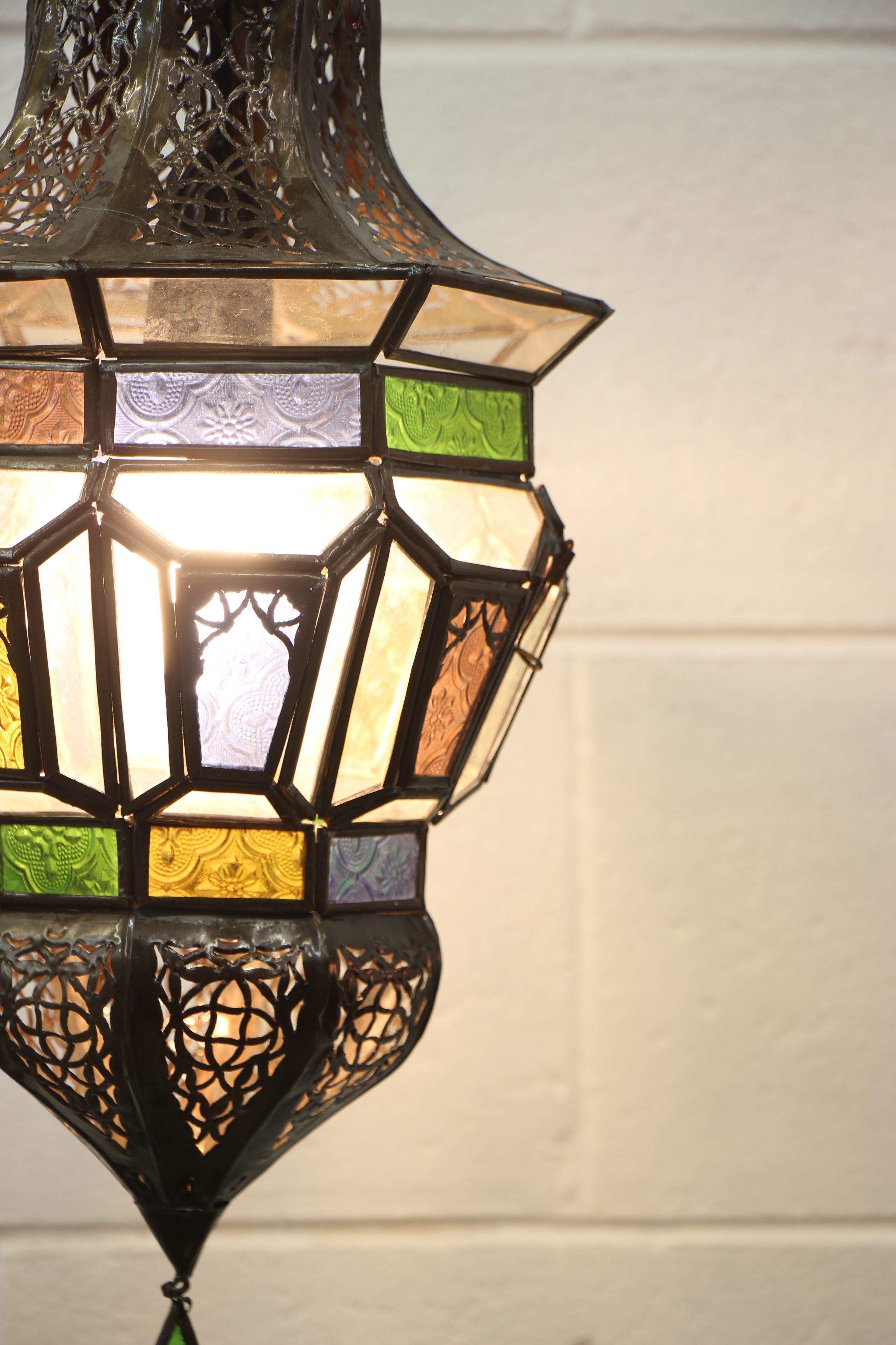 morrocan Hex lantern Med 8