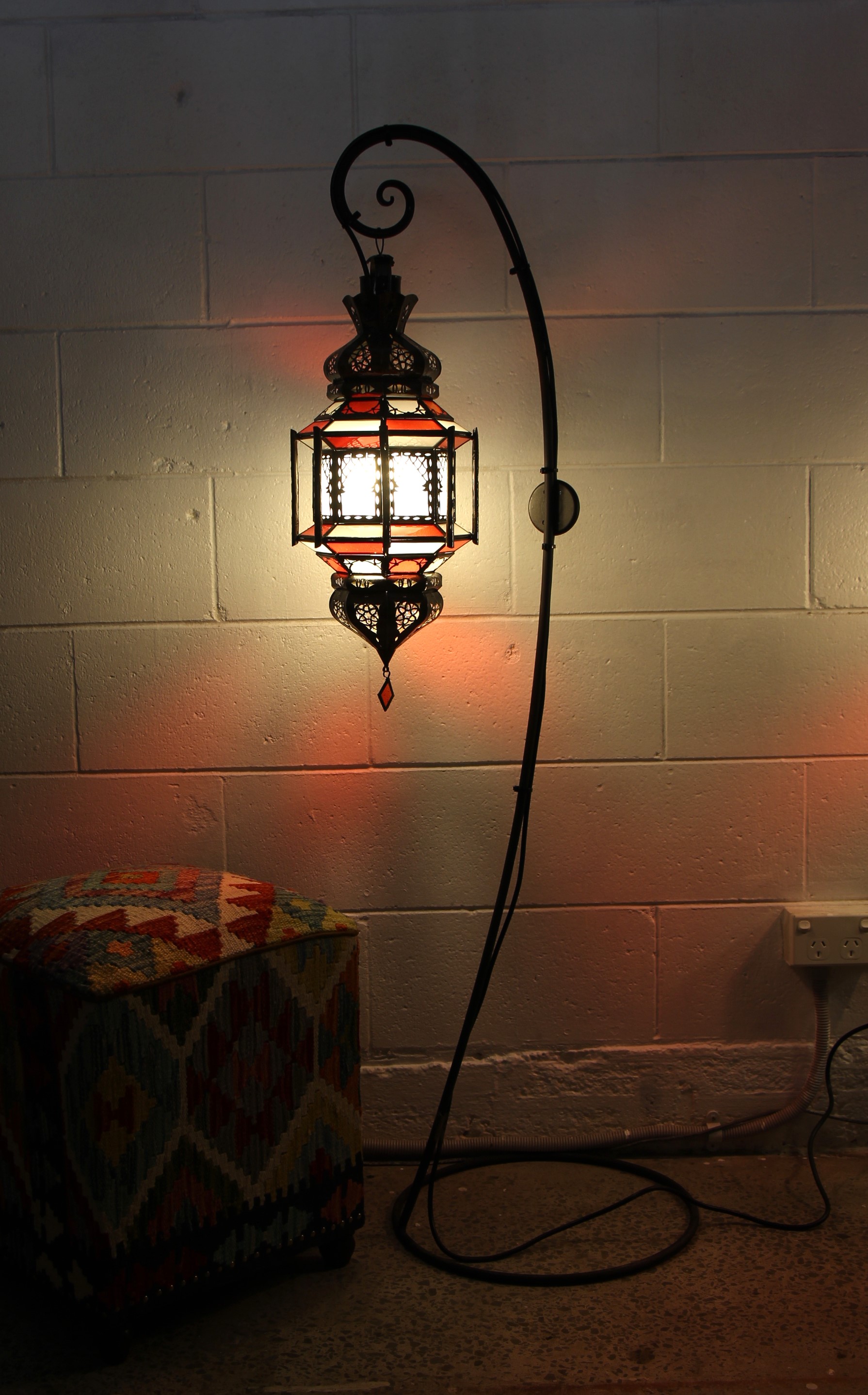 morrocan cage lantern Sml red 2