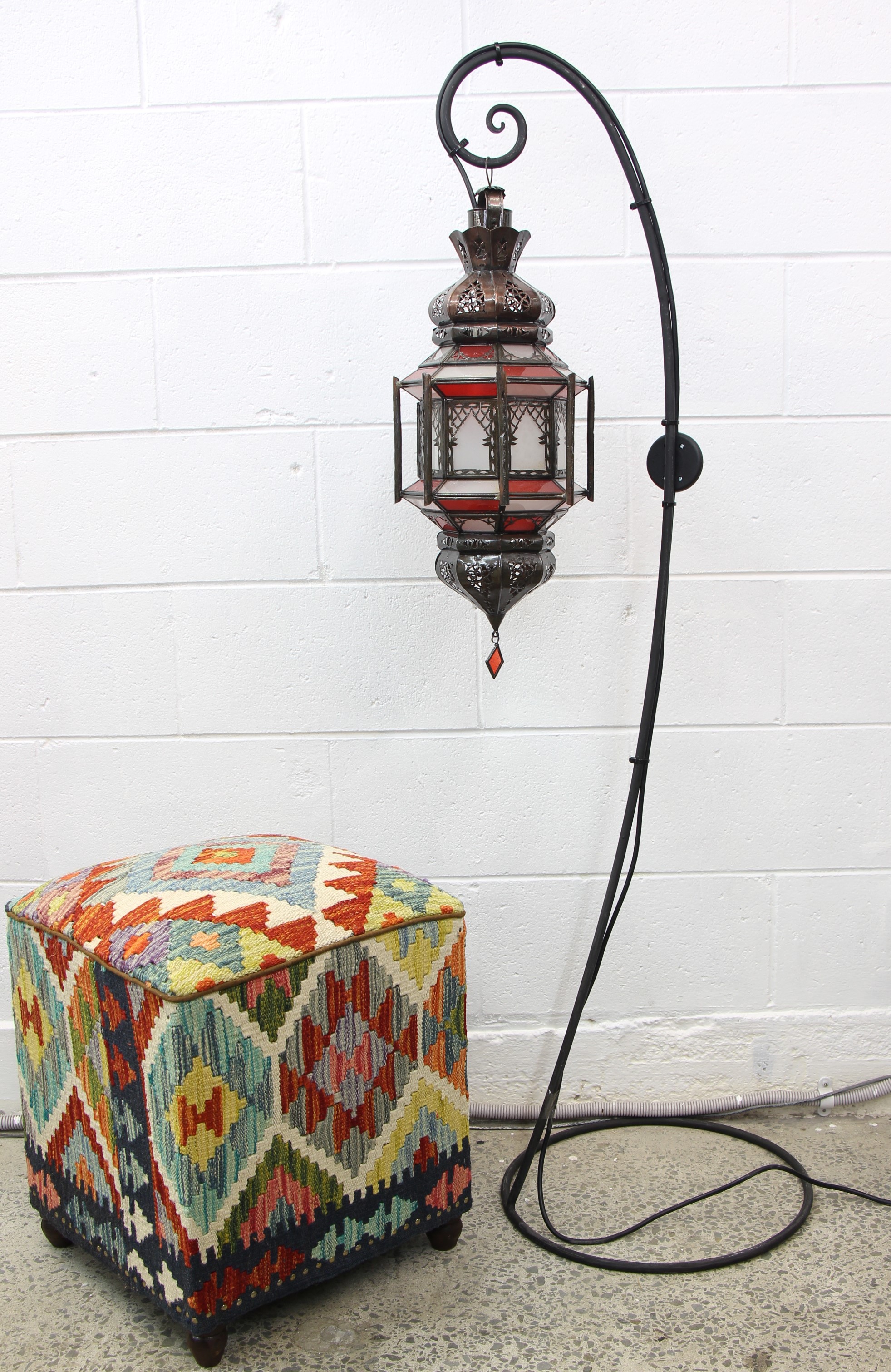 morrocan cage lantern Sml red 3