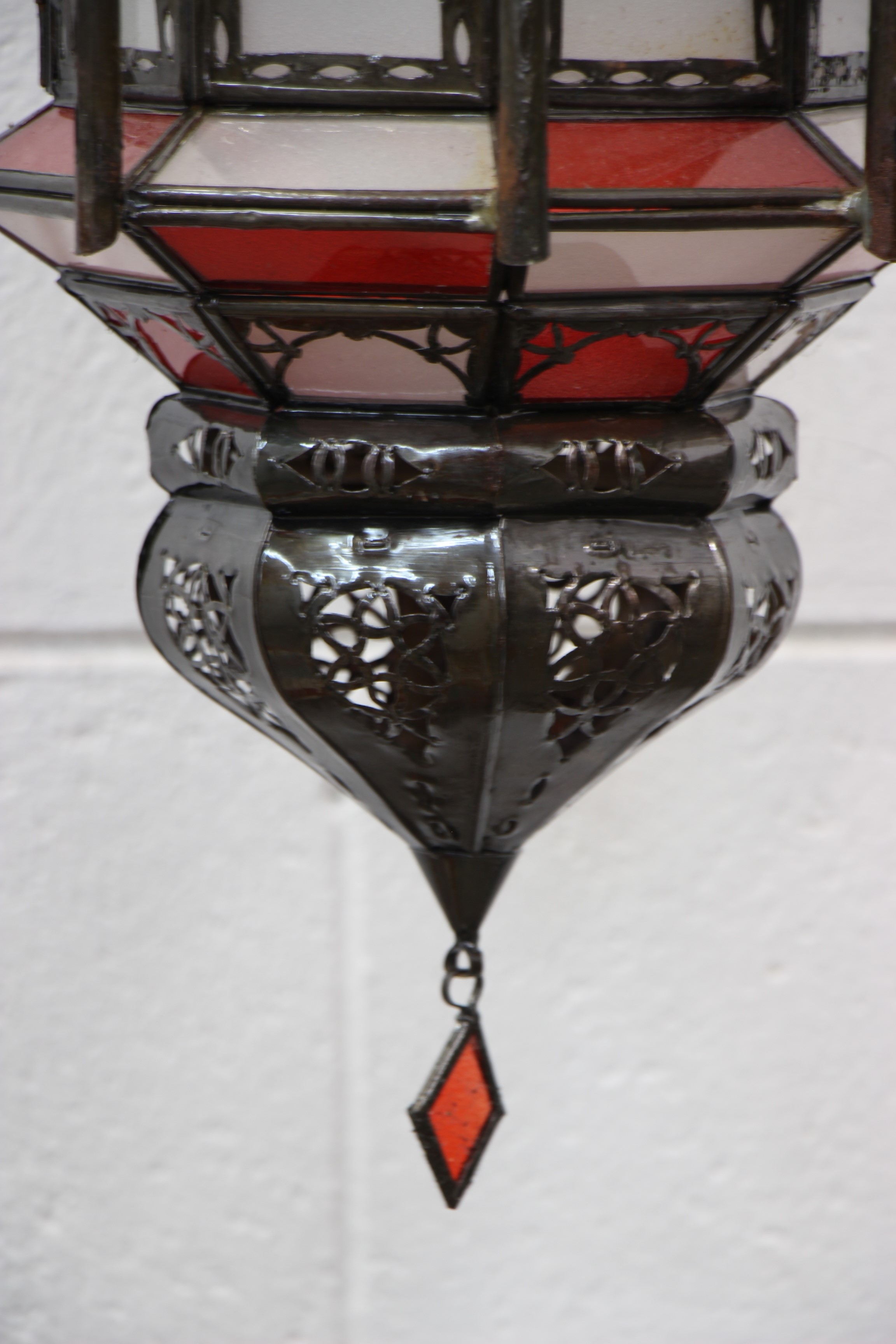 morrocan cage lantern sml red 7